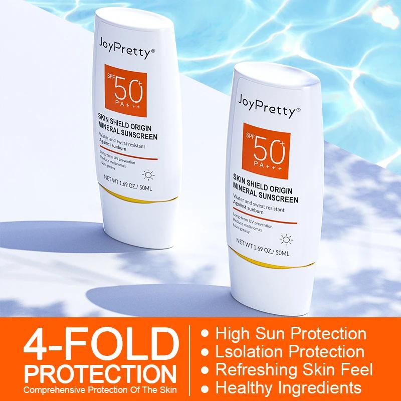 Crème solaire SPF 50, crème bloqueur solaire, Protection solaire, hydratante, pour le visage, le corps, soins de la peau, 50ml