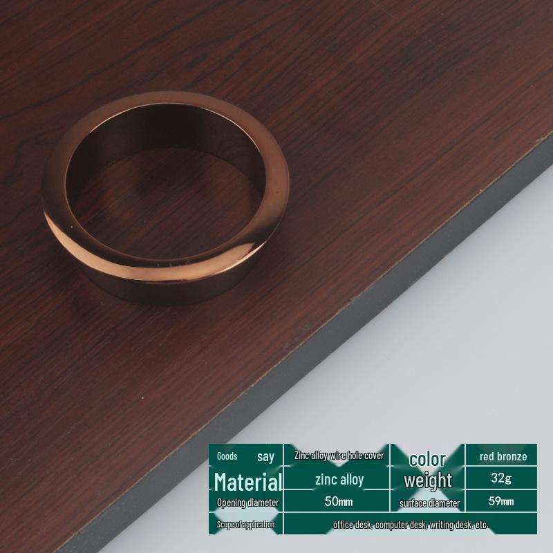 Round Cable Grommet: Desk Cable Organizer & Ventilation Cover