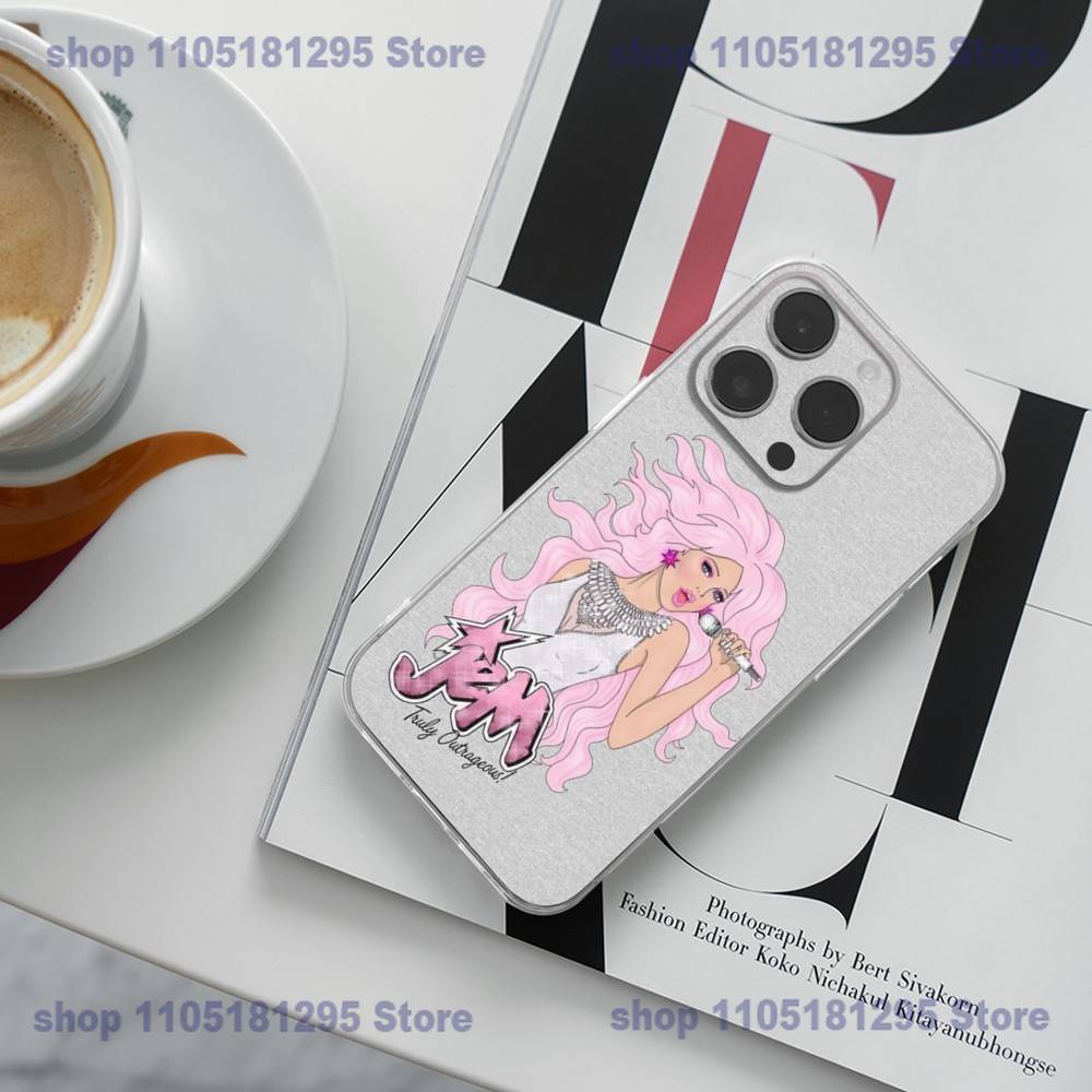 J-Jem And The Holograms Phone Case For iPhone 17 16,15,14,13,12,11 Plus,Pro,Max,XR,Plus,E,Mini Transparent Cover