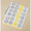UCHINO Hygge Cotton Face Towel 34x80cm Yellow Jacquard Scandinavian Pattern Soft Absorbent Daily Towel 7202F349 Y