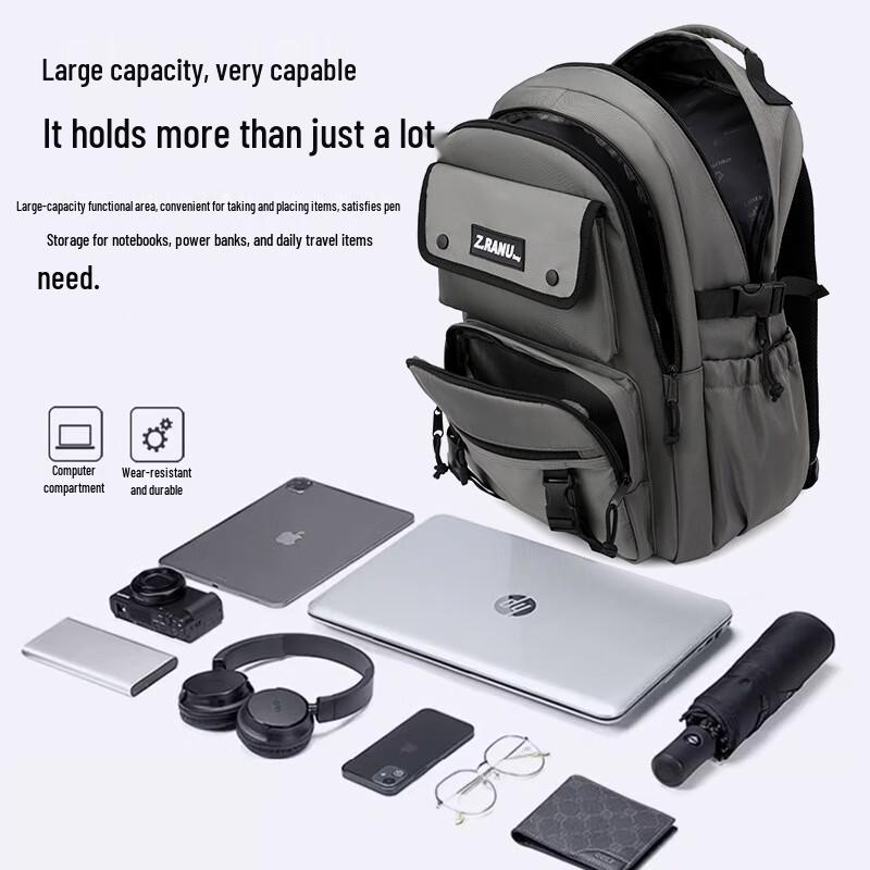 ZIRANYU Large Capacity Burden-Reducing School Backpack