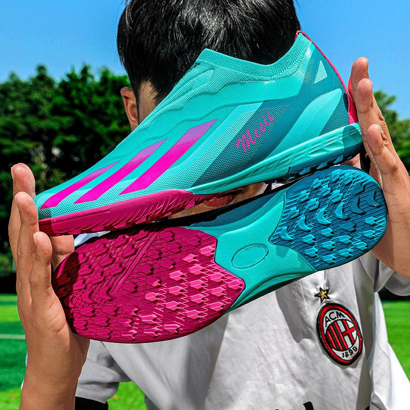 Lace-free Soccer Shoes Boys and Girls Students Children TF Shattered Nails AG Long Nails Youth Adult Training