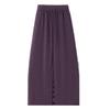 Womens High-Waisted Wide Leg Jogger Pants Purple Loose Fit Cotton Blend Fall 2026 Casual Streetwear
