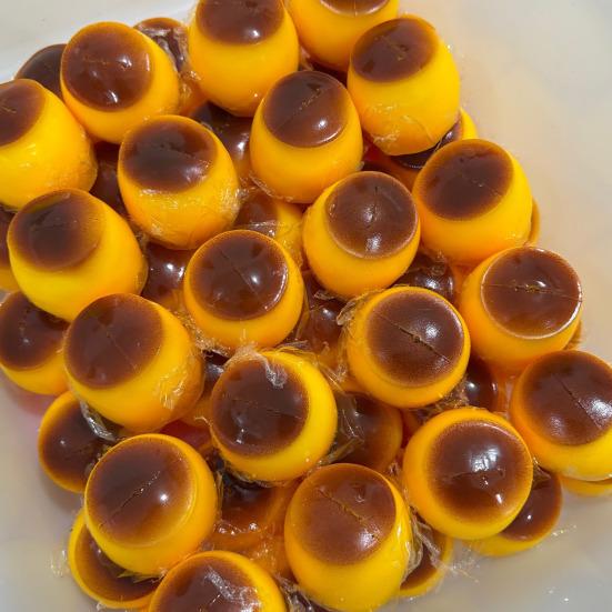 Caramel Pudding Stress Relief Toy, Soft Stretchy Fake Pudding Squeeze Toy, Simulated Food Pinch Fidget Toy for Kids Adults