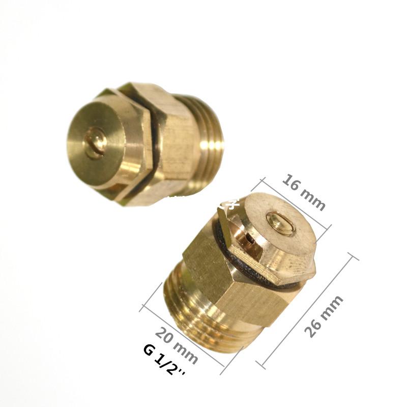 5 Pezzi Ugello a Rifrazione 180° in Ottone Filetto Maschio 1/2" Spruzzatore per Irrigazione Giardino Prato Aiuola Fiori Orto Irrigazione Irrigatori