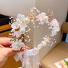 Fairy Pearl & Golden Leaf Floral Headband for Children & Brides