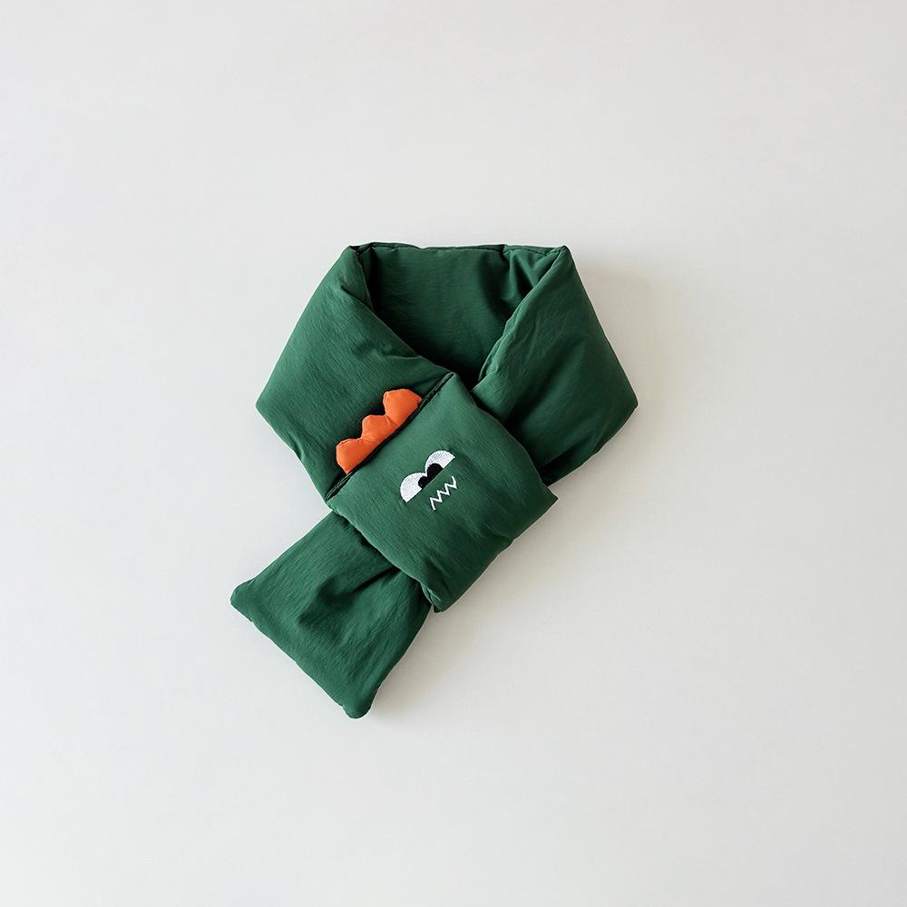 Winter New Children's Scarf Gloves Set Boys and Girls Korean Version Cartoon Warm Scarf Windproof Thickened Gloves