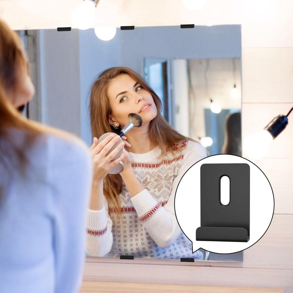 4/8 Pcs Iron Mirror Clip Square Display Wall Hanger  Wall Mounting Frameless Mirror