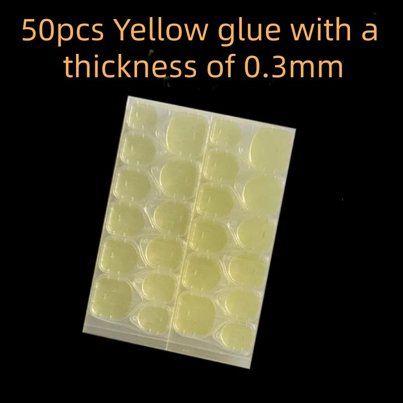 Double Sided Nail Jelly Glue Transparent Fake Nail Art Tape Adhesive Stickers DIY Reusable Nail Accessories