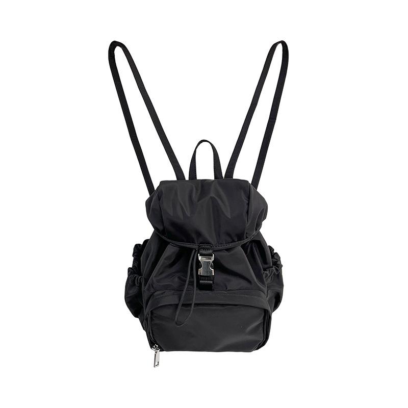 Koreanischer täglicher Nylon-Rucksack für Pendlerinnen, klein für Reisen und Freizeit, einfacher und wasserdichter Rucksack