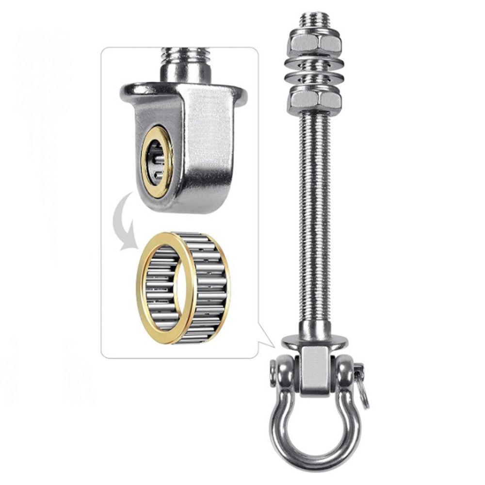 Heavy Duty Swing Hook Stainless Steel Easy Installation Yoga Hammock Hook Threaded Shaft Hammock Hook Indoor Outdoor Playground