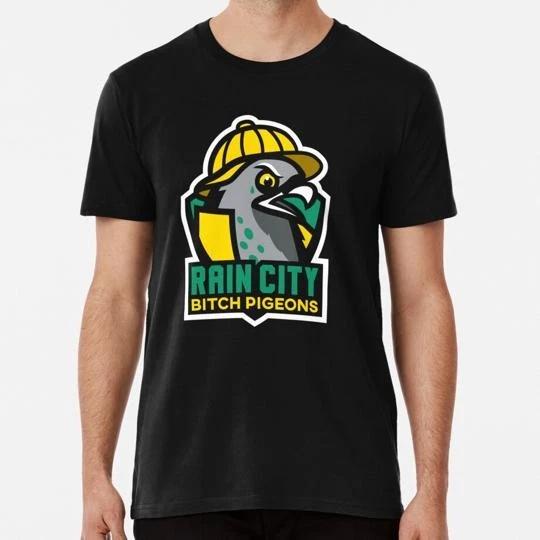 Rain City Bitch Pigeons Size S to 5XL Made in the USA T shirt 2XL