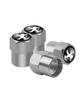 Car Sticker Premium Anti-Fade 4pcs/set For Peugeot Tire Valve Caps Metal Stem Cover Scratch-Resistant Wheel Exterior Accessories