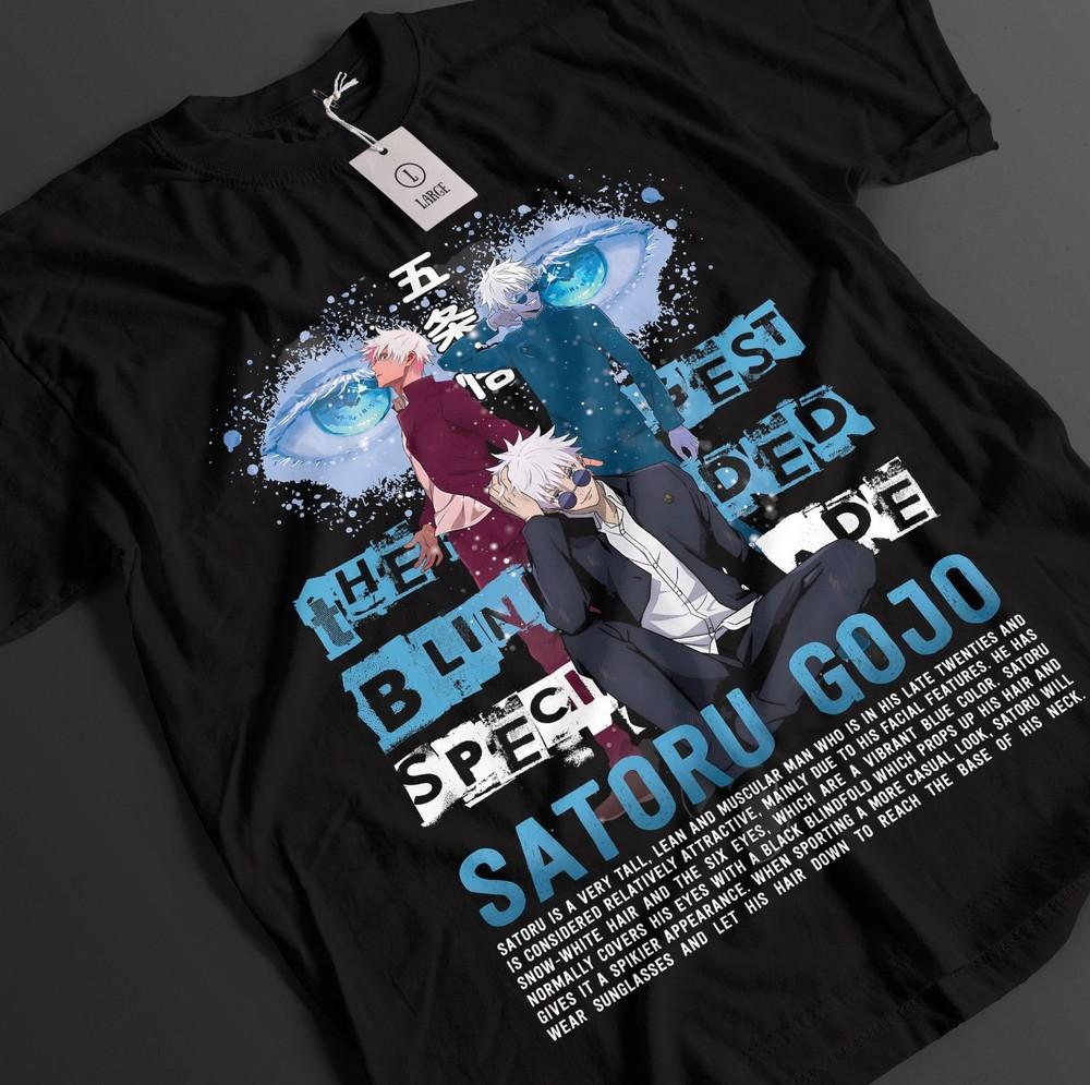 

Jujutsu Kaisen Shirt Gojo Satoru T-Shirt Sukuna Toji Top JJK Anime Unisex Tee M