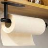1roll Paper Towel Holder, A Gift Suitable For All Seasons, Wall-Mounted Storage Rack For Kitchen And RV Bathroom, Self-Adhesive Long Towel Rack With