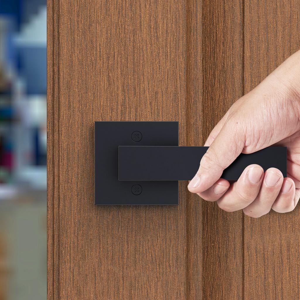 VEVOR Dummy Door Lever, 2 PCS Non-Turning Single Side Push/Pull Handle, Contemporary Square Door Lever Set, Reversible for Right and Left Sided Doors