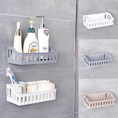 Plastic Toilet Rack Storage Toilet Supplies Bathroom Storage Rack Non Perforated Wall Mounted