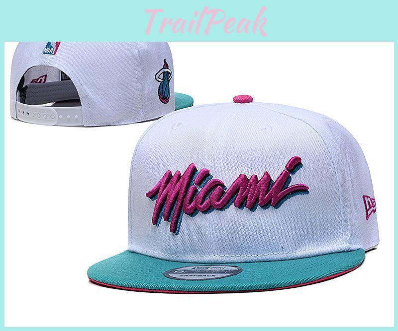 Miami Basketball Cap With Embroidered Lettering Adjustable Sun Hat For Casual Men Women