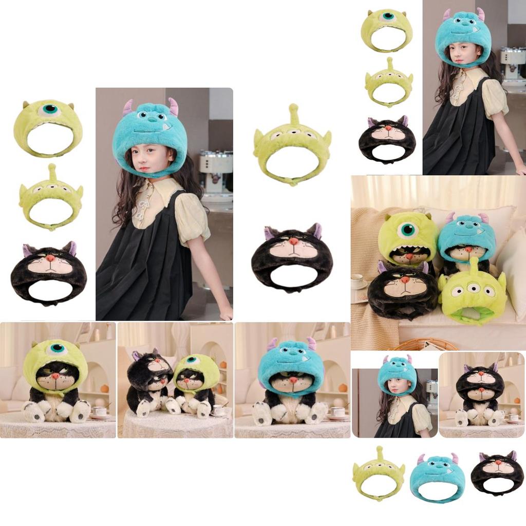 Cute Cartoon Three-eyed Plush Hat For Girls, Winter Warmth And Photo Prop