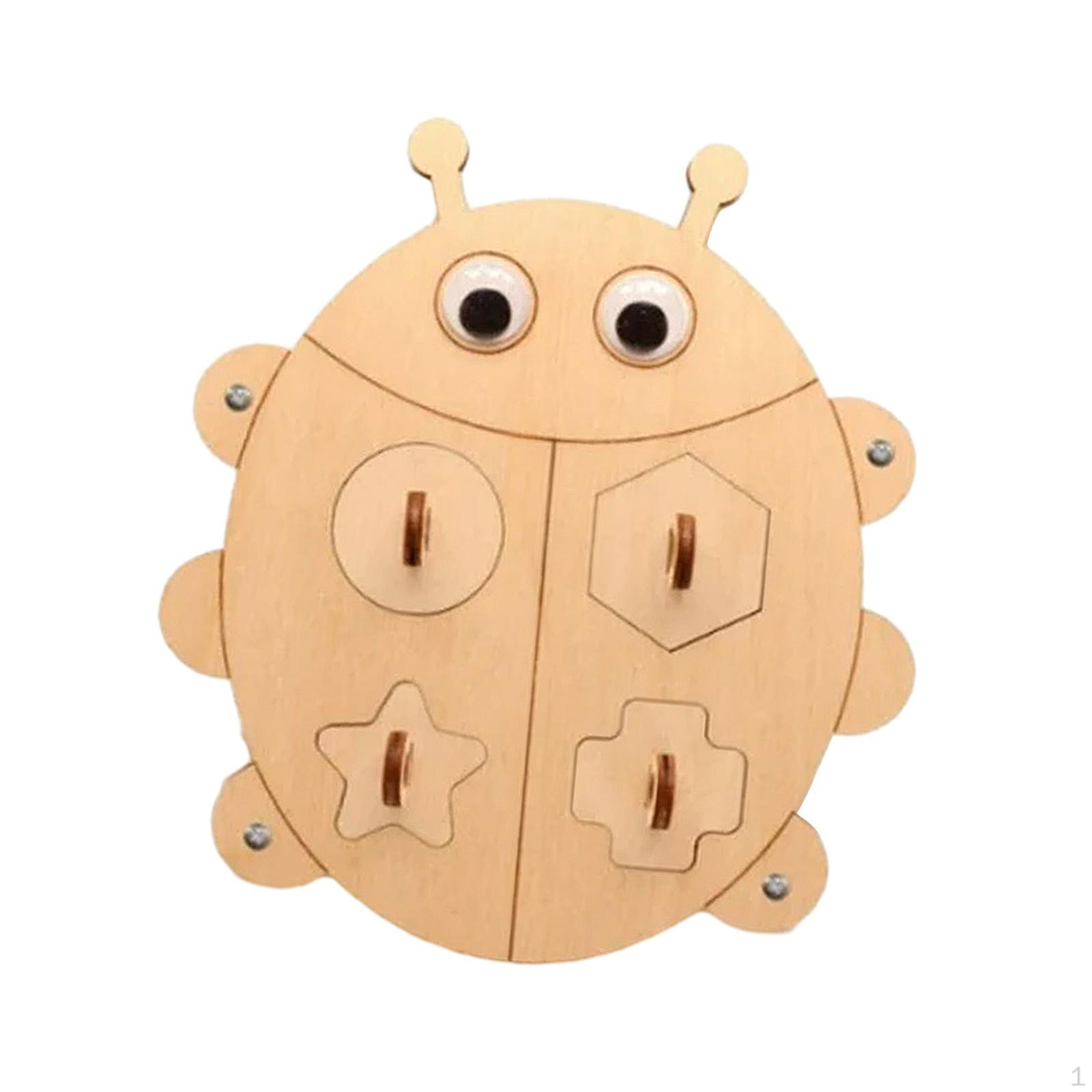 Busy Board DIY Accessories Wooden Travel Toy Sensory Toys Early Educational Oval