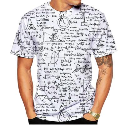 Zabawna koszulka matematyczna Wzór matematyczny Nadruk Mężczyźni Kobiety Krótki rękaw Koszulki Streetwear Harajuku Dziecięca koszulka z krótkim rękawem Odzież