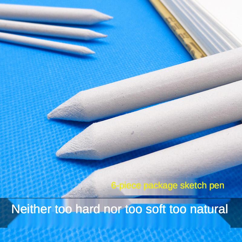 6 PCS Artist Blending Paper Stumps Tortillion Art Blenders Paper Sandpaper Drawing Charcoal Graphite Sketcking Tool