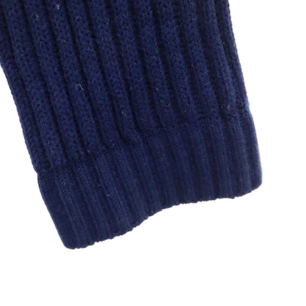 MONTGOMERY WARD 70er Jahre Vintage Langarm Strickjacke 36 Marineblau Damen Gebraucht