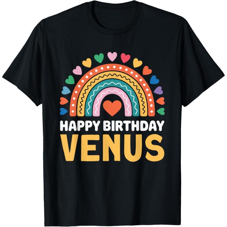 Футболка Venus С Днем Рождения Радуга S
