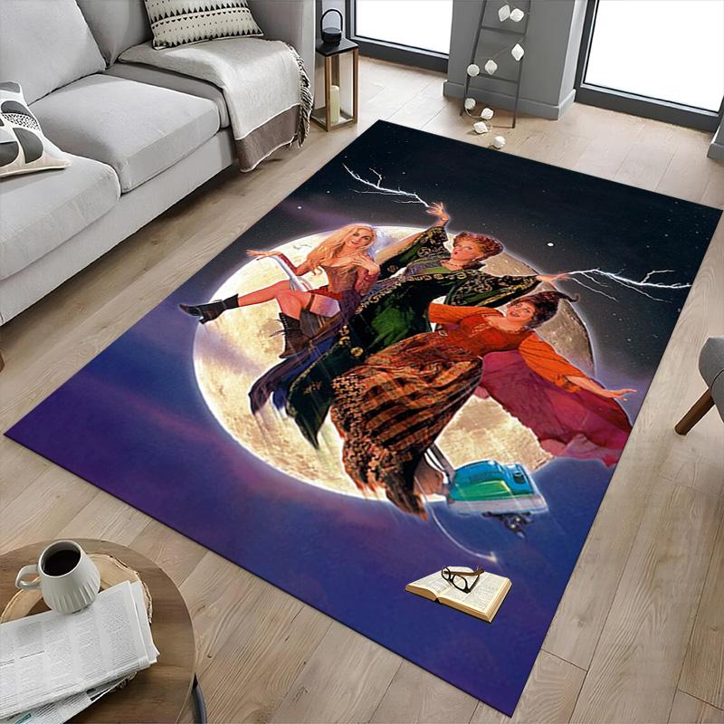 1pc Halloween Night Horror Carpet for Playroom Bedroom Living Room Sofa Home Decor,kids Game Area Rug Non-slip Floor Mat Y826141