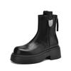 Autumn and winter retro fashion thick-soled heightening Martin boots women's small fashion temperament thick heel thin boots