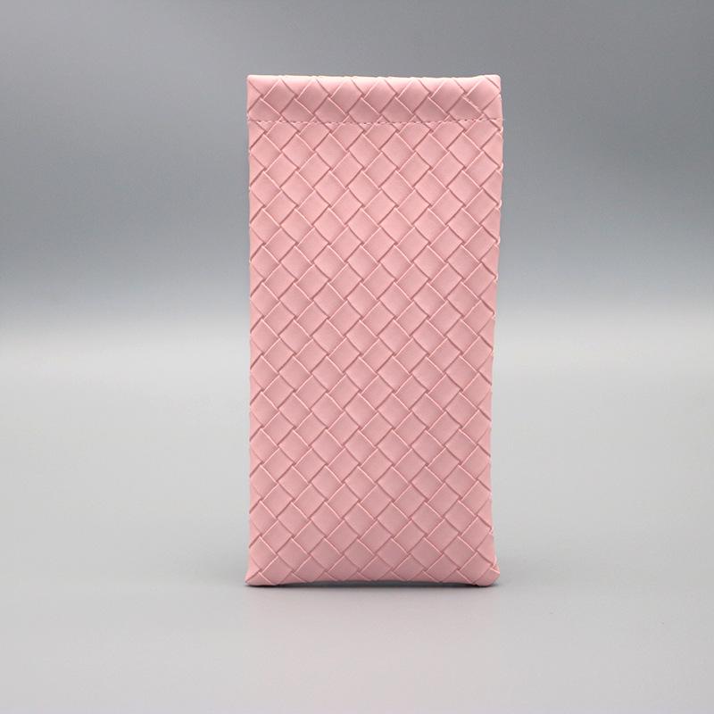 Thickened Leather Open-Mouth Sunglasses & Reading Glasses Dustproof Crossbody Case