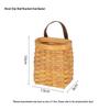 Compact Bamboo and Rattan Woven Picnic and Storage Basket for Fruits, Bread, and Eggs