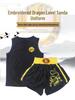 Sanda Muay Thai Set: Dragon-Embroidered Short-Sleeve & Shorts for Men, Women, and Kids - Martial Arts Performance Costume