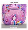 Little Dinosaur & Mermaid Print Children's School Backpack for Kindergarten & Travel