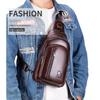 Men's Leather Chest Bag, Large Capacity Travel Crossbody Bag, Luxurious Designer Men's Bag, Outdoor Sports Shoulder Bags