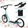 Children's Scooter with Brake, Height Adjustable, Light Blue