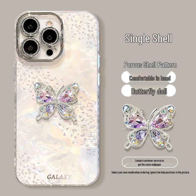 

Luxury Sparkling Rhinestone Butterfly Bracelet for iPhone 16 Pro Max Case – Elegant Accessory for High-End Appearance iPhone 13