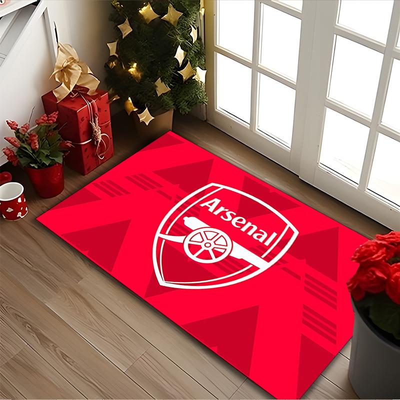 [1pc Football Club Office Chair Carpet] Digital Printed Area Rug for Home & Game Room Use, Soft Indoor Sofa Chair Mat