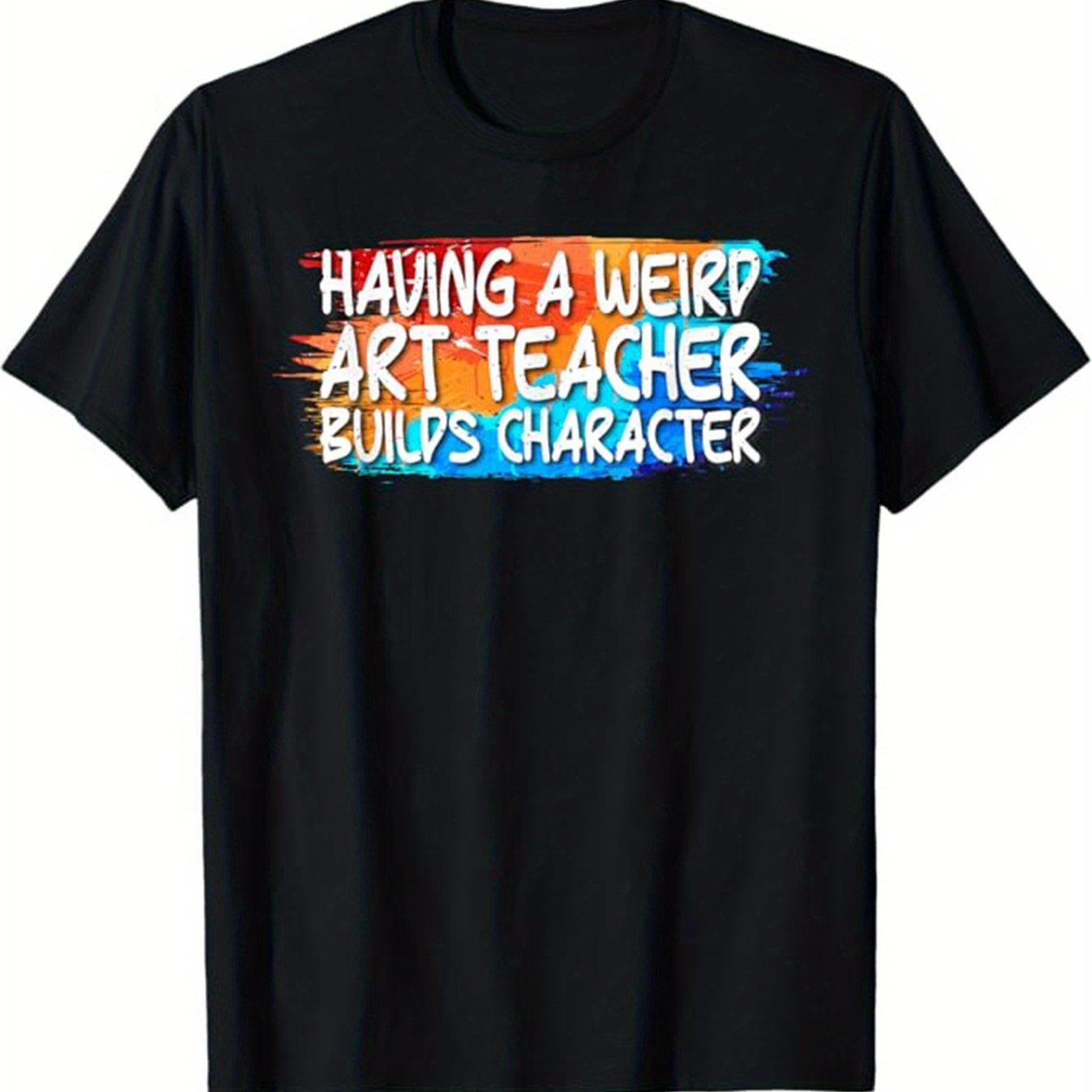 Art Printing UNISEXs Cotton Tshirts Art Teacher Pattern Tshirts UNISEXs Outdoor Wear UNISEXs Clothing S