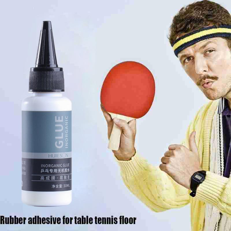 Table Tennis Glue Set Water-Based Glue Voc Free Ping Pong Rubber Adhesive With Brush For Racket Tennis Paddle Glue Easy To Use