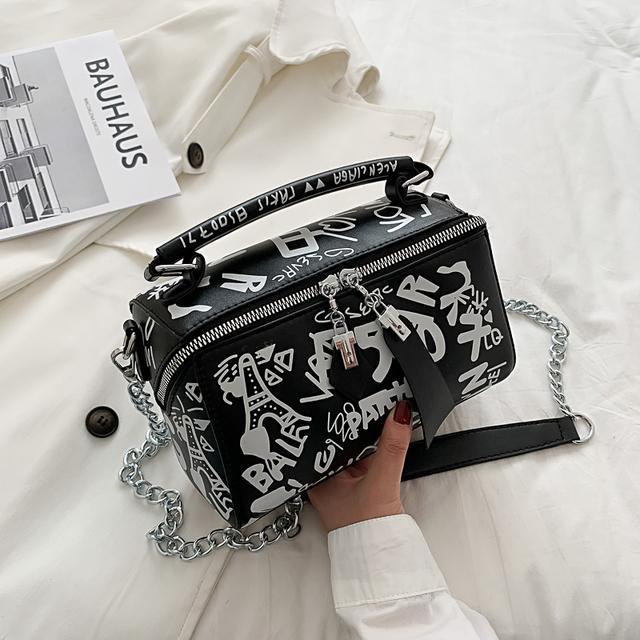 Women Graffiti Handbags Shoulder Bags Women Bag 2024 Luxury Design Women Leather Handbags and Purse Fashion Crossbody Bags For