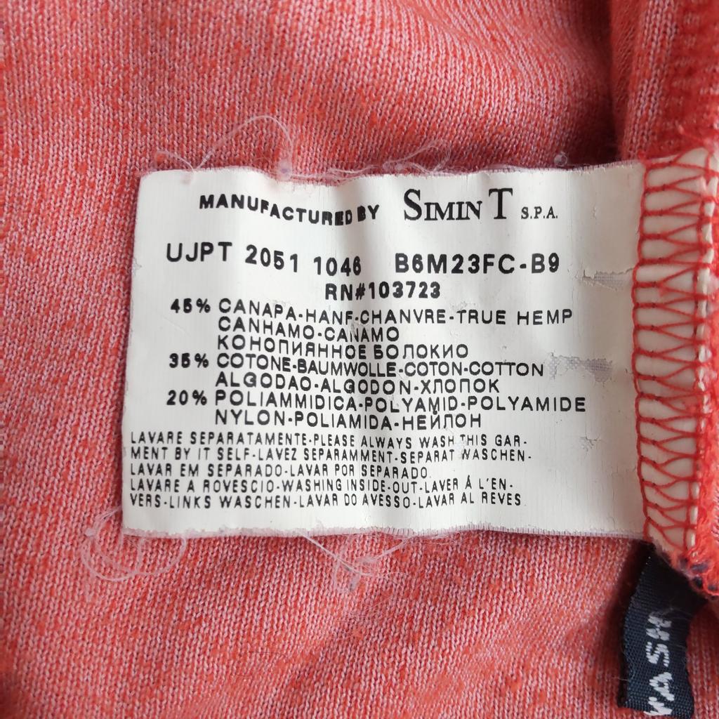 Armani Jeans Kenevir fermuarlı bluz MISURA-M erkek turuncu×fildişi ceket(KULLANILMIŞ)