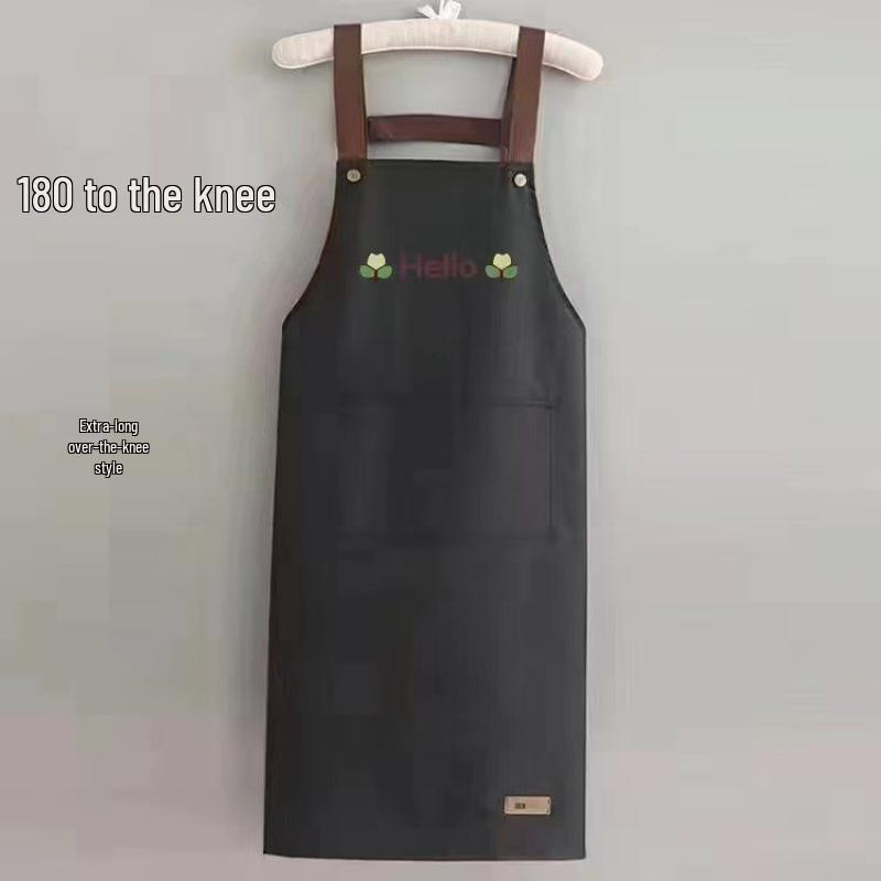 Women's Summer Kitchen Apron - Waterproof, Oil-Proof, Dirt-Resistant, Print Logo/Wording, Thin Style