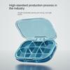 6Girds Mini Medicine Pills Box Drug Storage Box Pills Dispenser Pill Organizer Tablet Pillbox Case Container Pastillero Portable