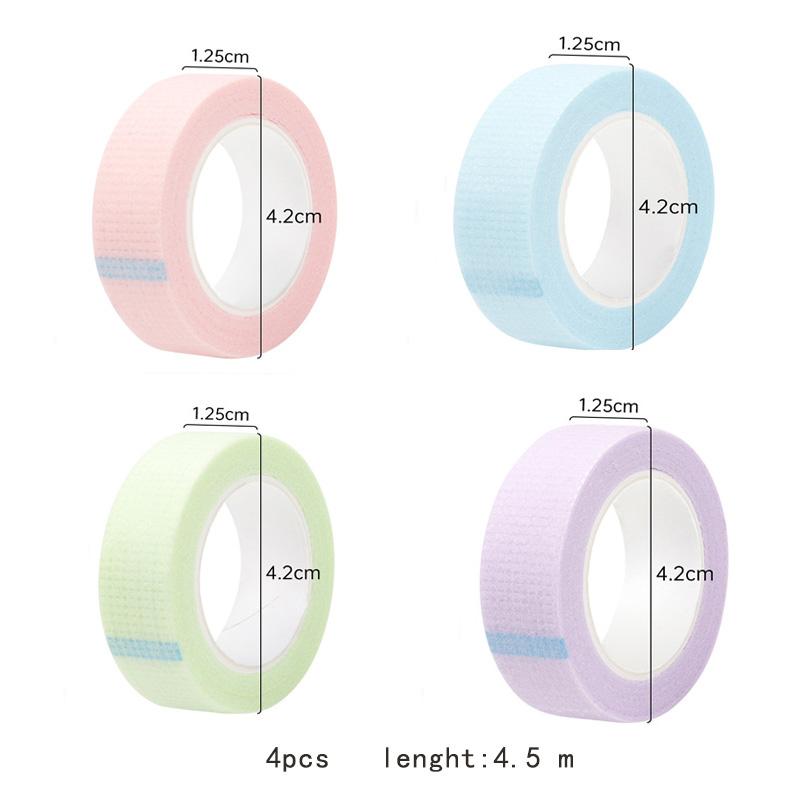 4 Pcs Eyelash Extension Lint Free Eye Pads Makeup Tape Under Eye Pads Paper Tape For Grafting False Lash Patch Make Up Tools