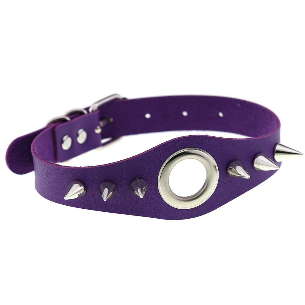 Black Spiky Choker Collar For Girls  Emo  Punk Goth Necklace Neck Strap Cosplay Chocker Gothic Accessories
