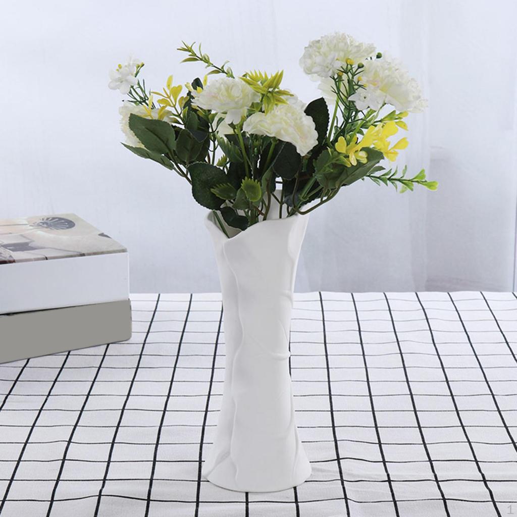 Ceramic Flower Vase Pot Decorative Table Centerpieces Sculpture for Home Bedroom Wedding
