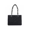 Letter Quilted Large Tote Bag, Chain Shoulder Handbag for Women