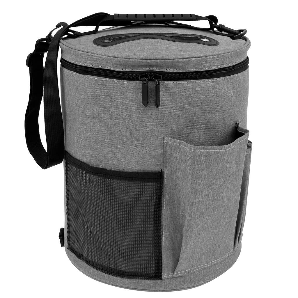 New Foldable Yarn Storage Bag Portable Crochet Bags with Shoulder Strap Crochet Tote with Handle for Knitting Supplies Crafting