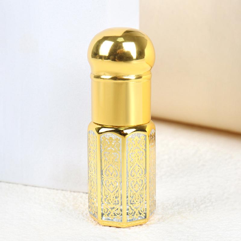 

Portable 12Ml Essential Oil Roller Bottle Empty Bottle High-End Perfume Roller Bottle Massage Application Sample Glass золотой
